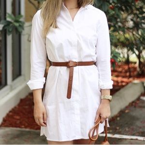 Asos white shirt dress